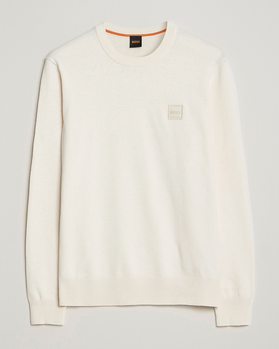 Herren | Pullover | BOSS ORANGE | Kanovano Knitted Sweater Open White