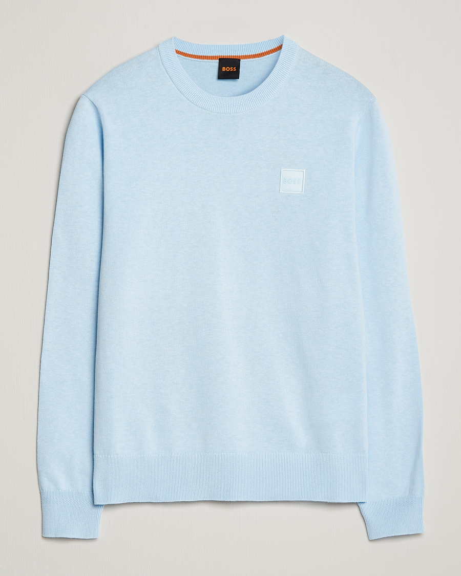 Herren | Pullover | BOSS ORANGE | Kanovano Knitted Sweater Open Blue