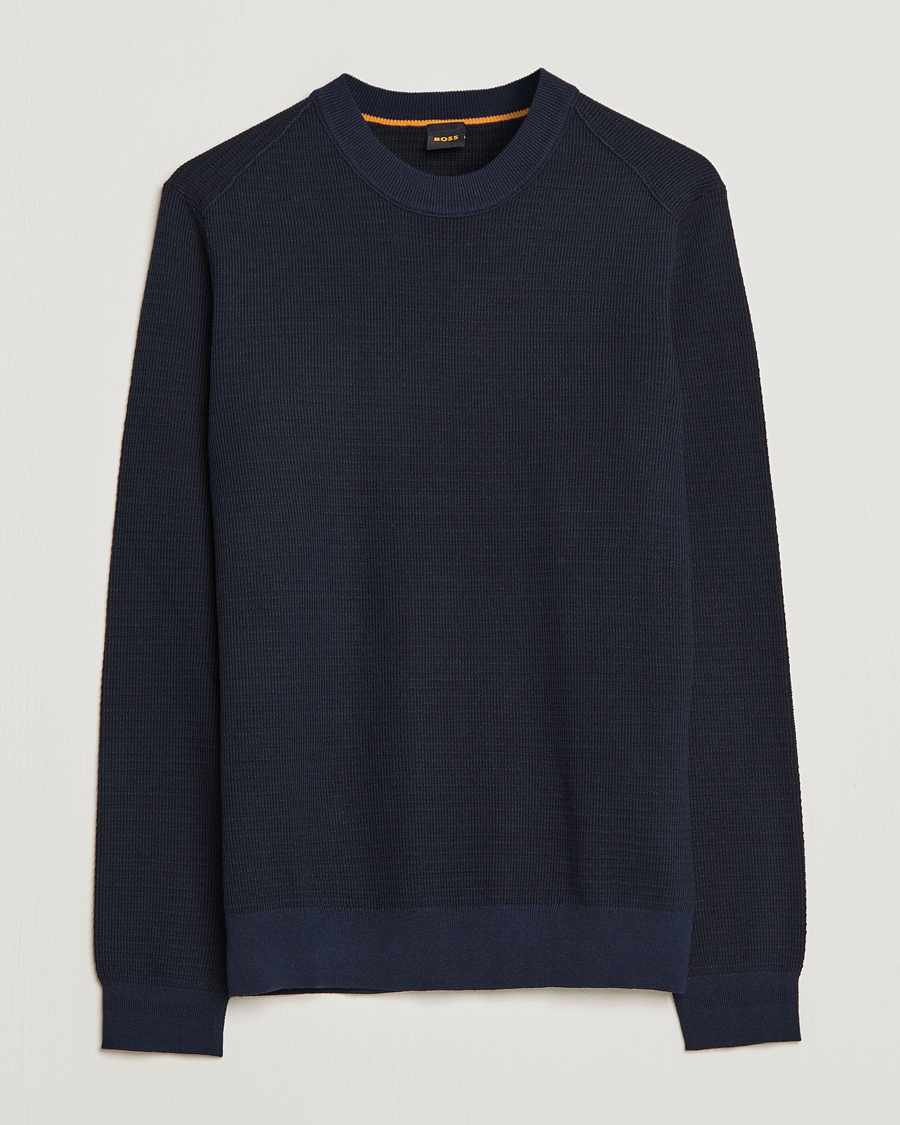 Herren | Pullover | BOSS ORANGE | Abovemo Knitted Sweater Dark Blue