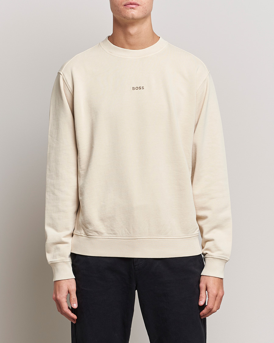 Herren | Pullover | BOSS ORANGE | Wefade Logo Sweatshirt Open White