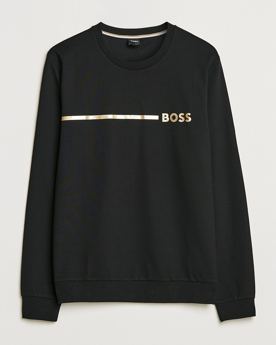 Herren | Pullover | BOSS BLACK | Tracksuit Sweatshirt Black/Gold