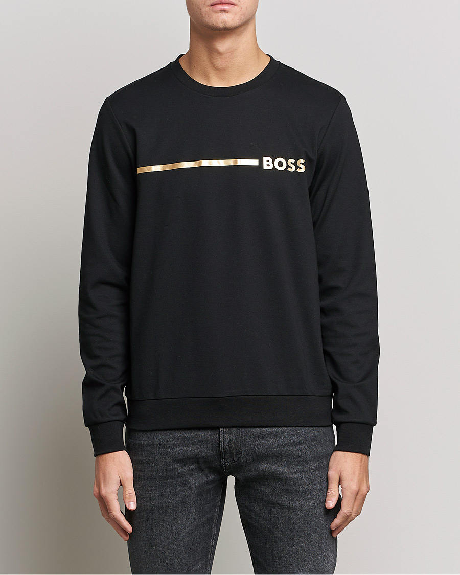 Herren | Pullover | BOSS BLACK | Tracksuit Sweatshirt Black/Gold