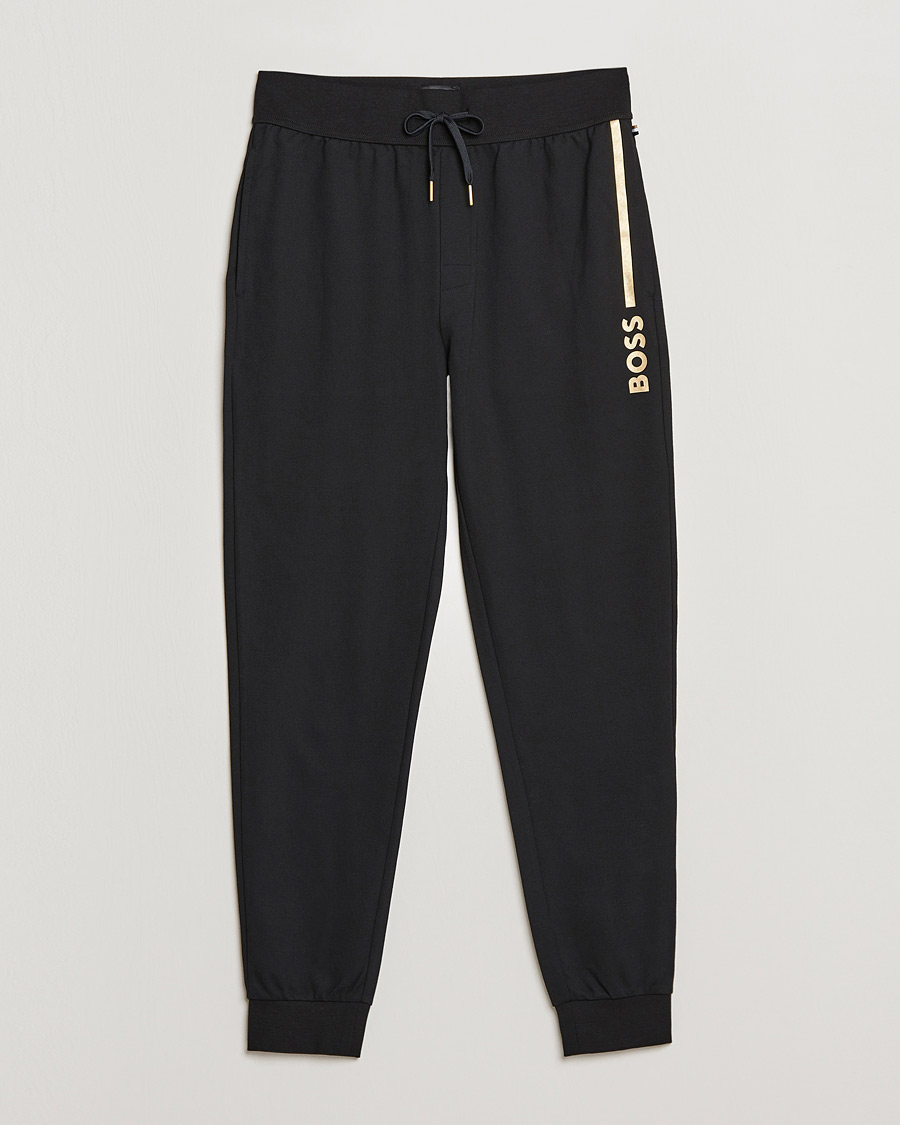 Herren | Hosen | BOSS BLACK | Tracksuit Sweatpants Black/Gold