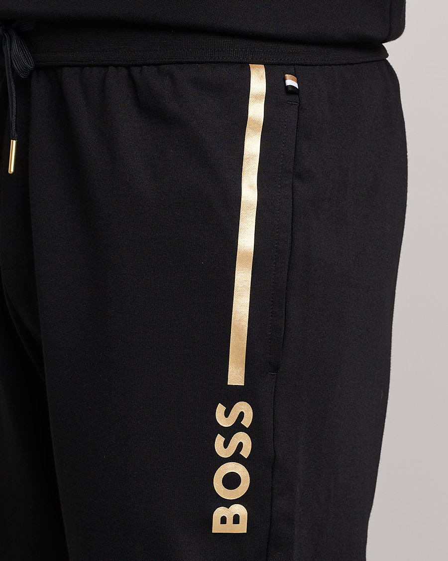 Herren | Hosen | BOSS BLACK | Tracksuit Sweatpants Black/Gold