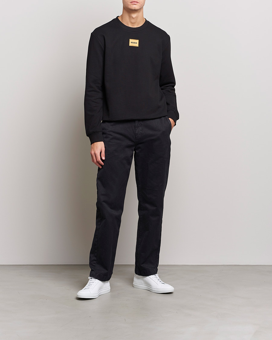 Herren | Pullover | HUGO | Diragol Crew Neck Sweatshirt Black