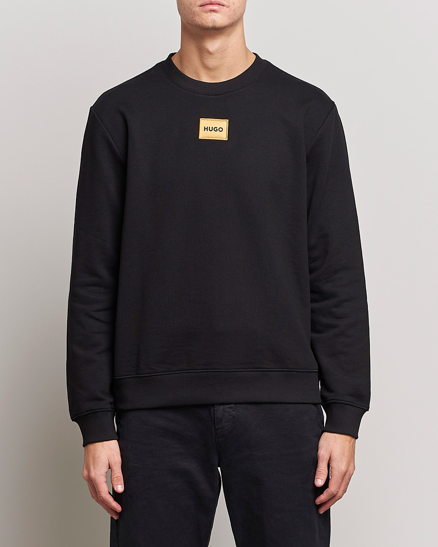 Herren | Pullover | HUGO | Diragol Crew Neck Sweatshirt Black
