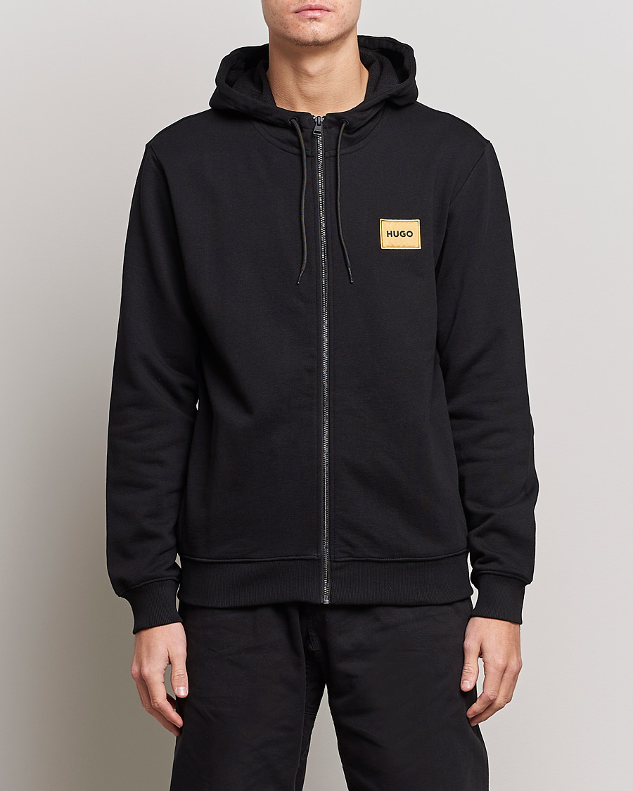 Herren | Pullover | HUGO | Daple Full Zip Hoodie Black