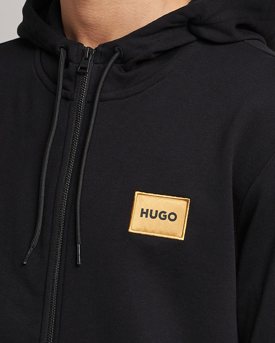 Herren | Pullover | HUGO | Daple Full Zip Hoodie Black