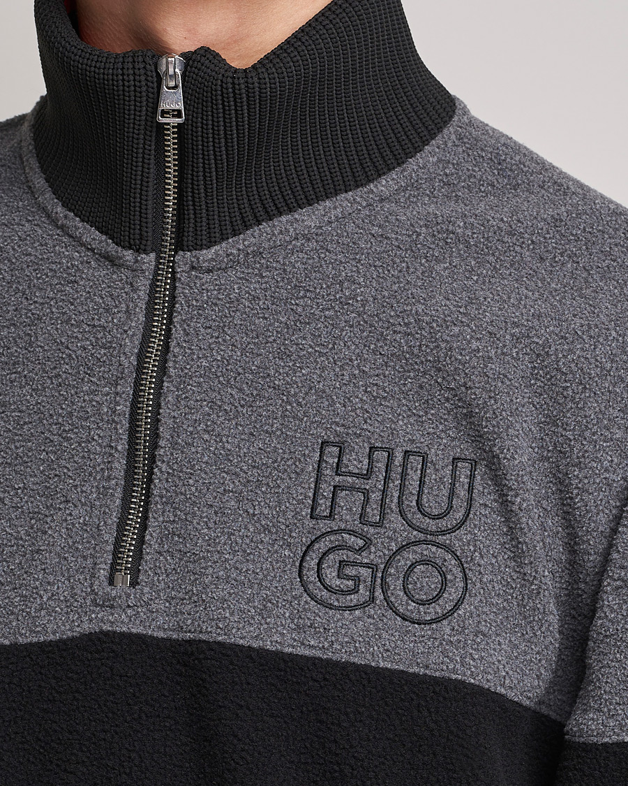Herren | Pullover | HUGO | Dorpin Half Zip Sweater Black