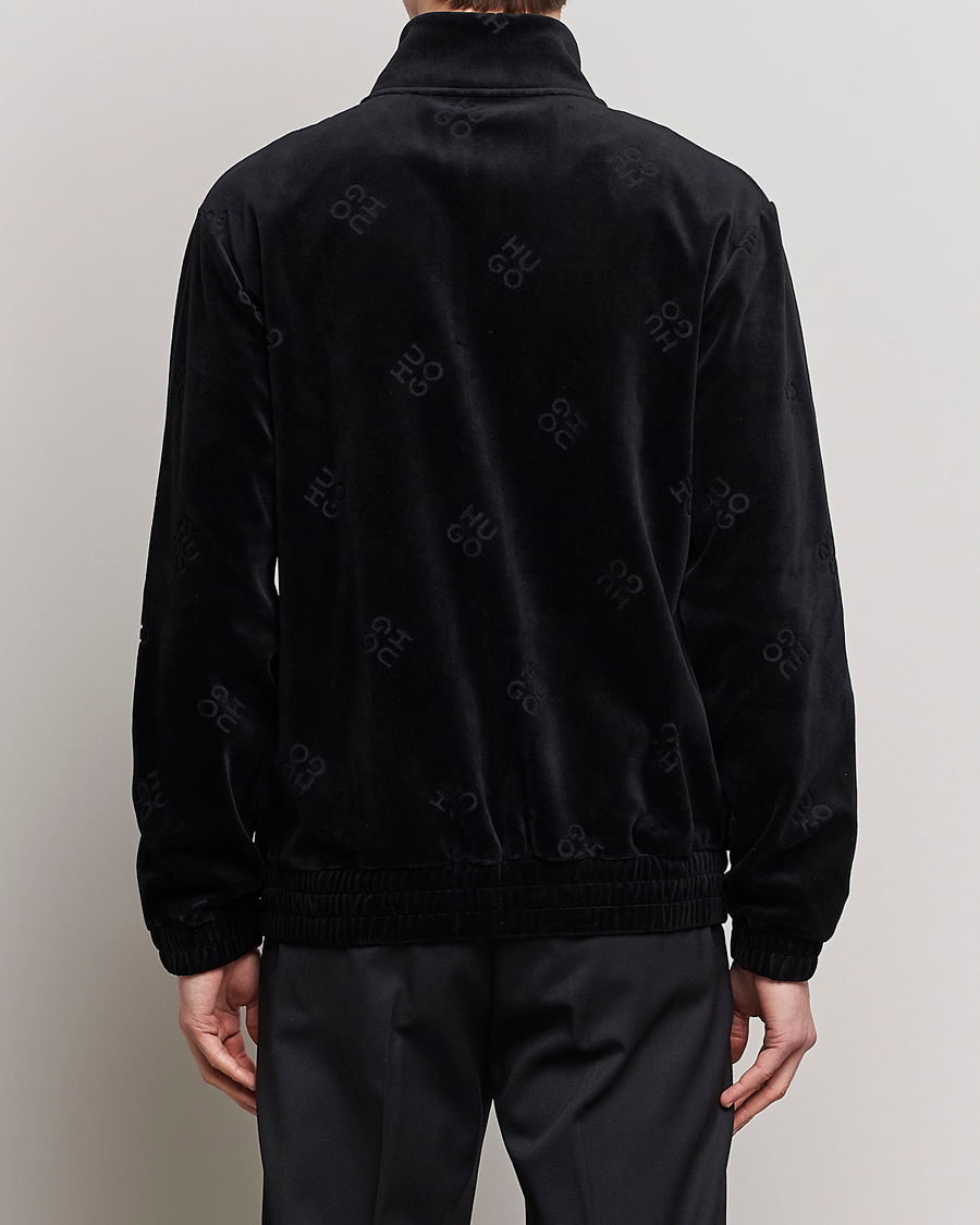 Herren | Pullover | HUGO | Dornbill Velvet Full Zip Jacket Black