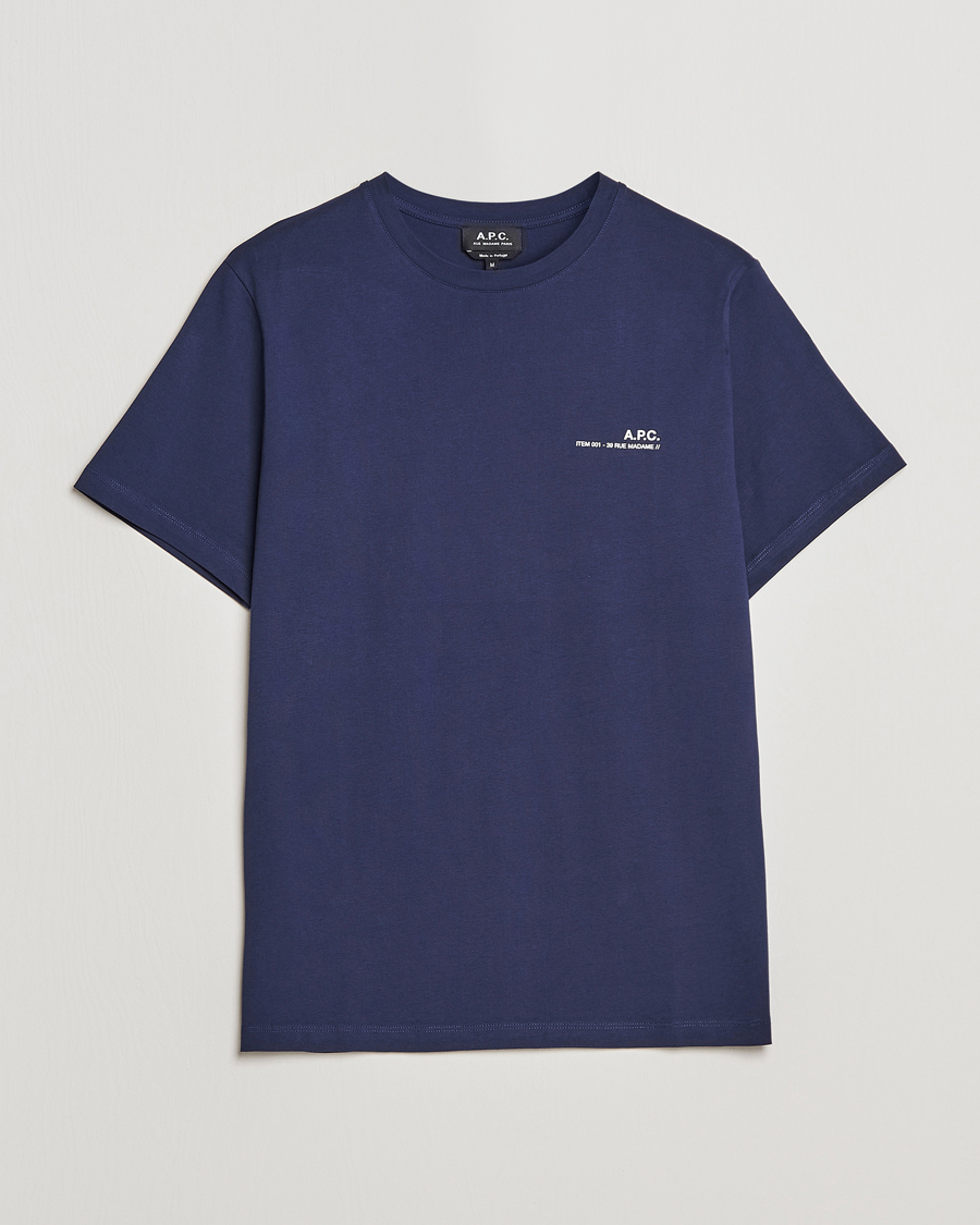 Herren | T-Shirts | A.P.C. | Item T-Shirt Navy