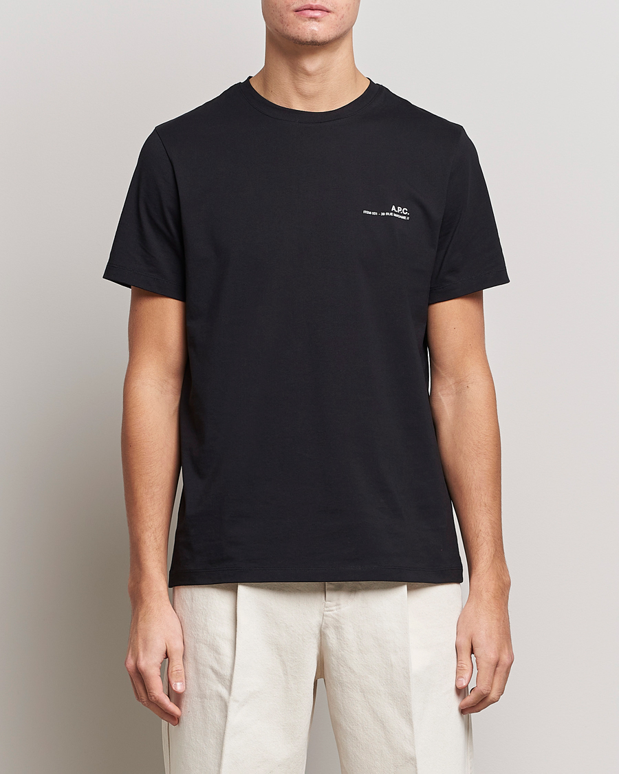 Herren | T-Shirts | A.P.C. | Item T-Shirt Black