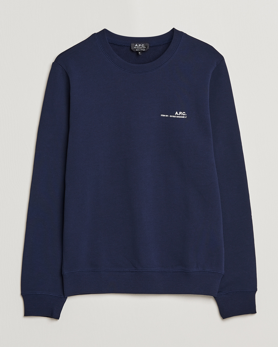 Herren | Pullover | A.P.C. | Item Sweatshirt Navy