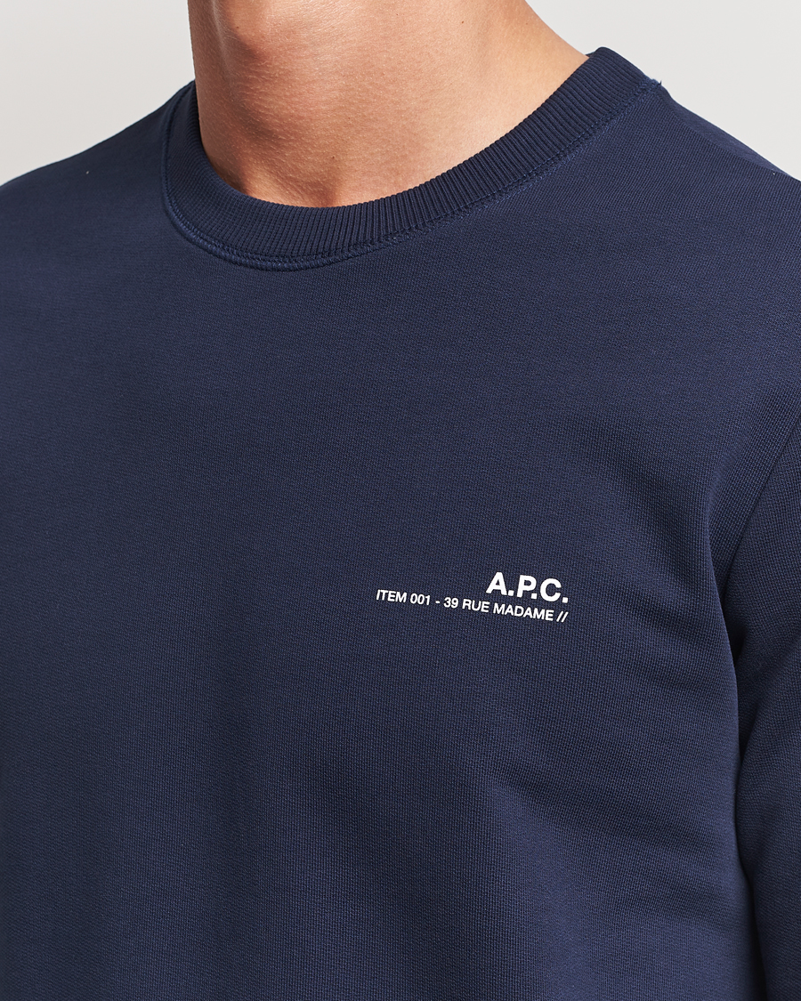 Herren | Pullover | A.P.C. | Item Sweatshirt Navy