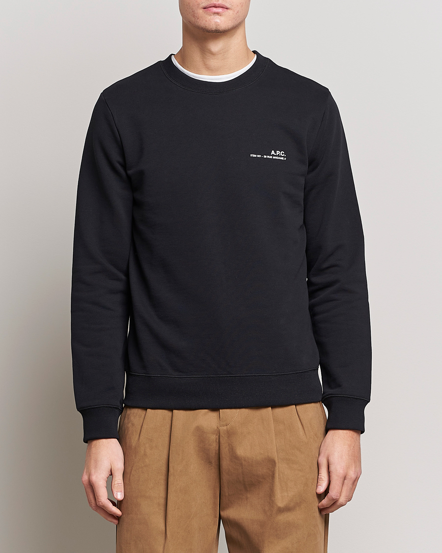 Herren | Pullover | A.P.C. | Item Sweatshirt Black