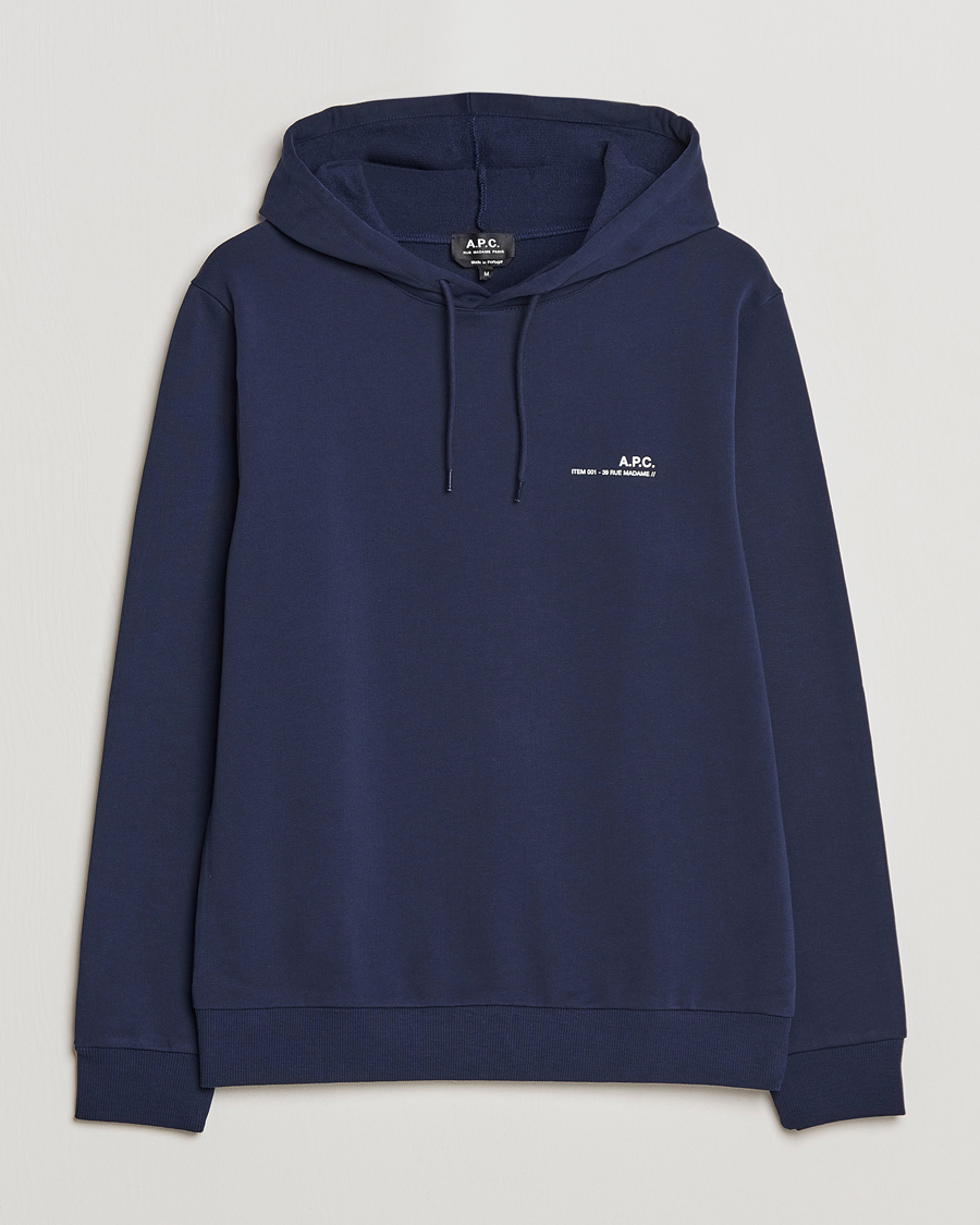 Herren | Pullover | A.P.C. | Item Hoodie Navy