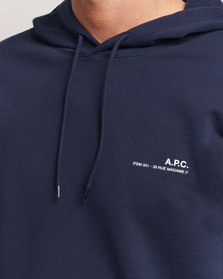 Herren | Pullover | A.P.C. | Item Hoodie Navy