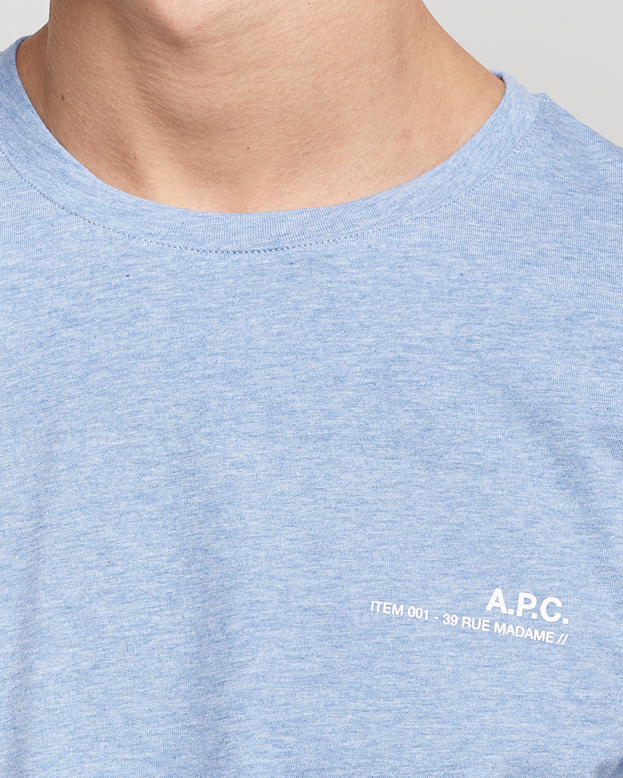 Herren | T-Shirts | A.P.C. | Item T-Shirt Bleu Ciel