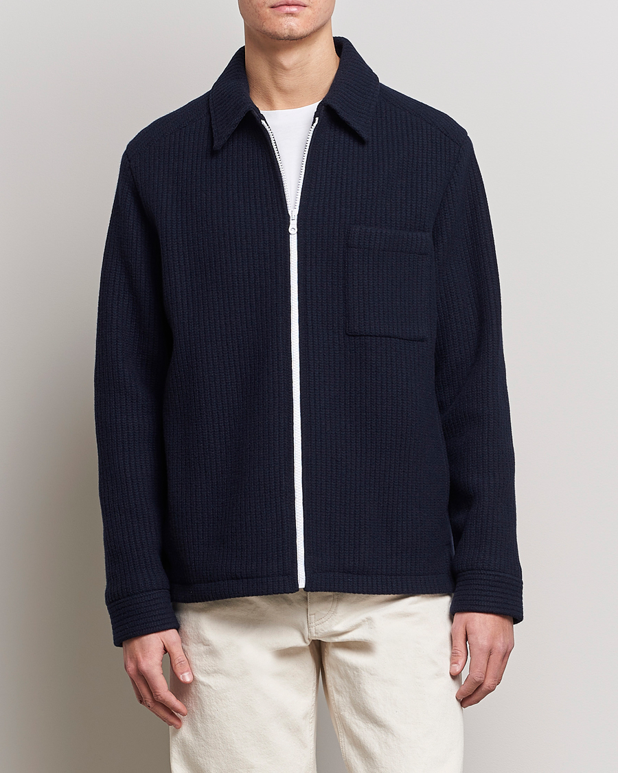 Herren | Jacken | A.P.C. | Wool Blouson Jacket Navy