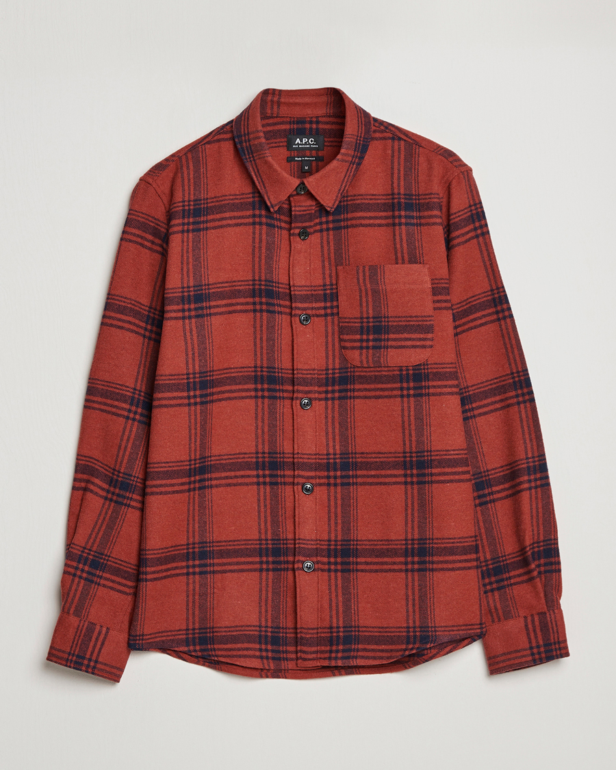 Herren | Hemden | A.P.C. | Trek Heavy Overshirt Brick Red