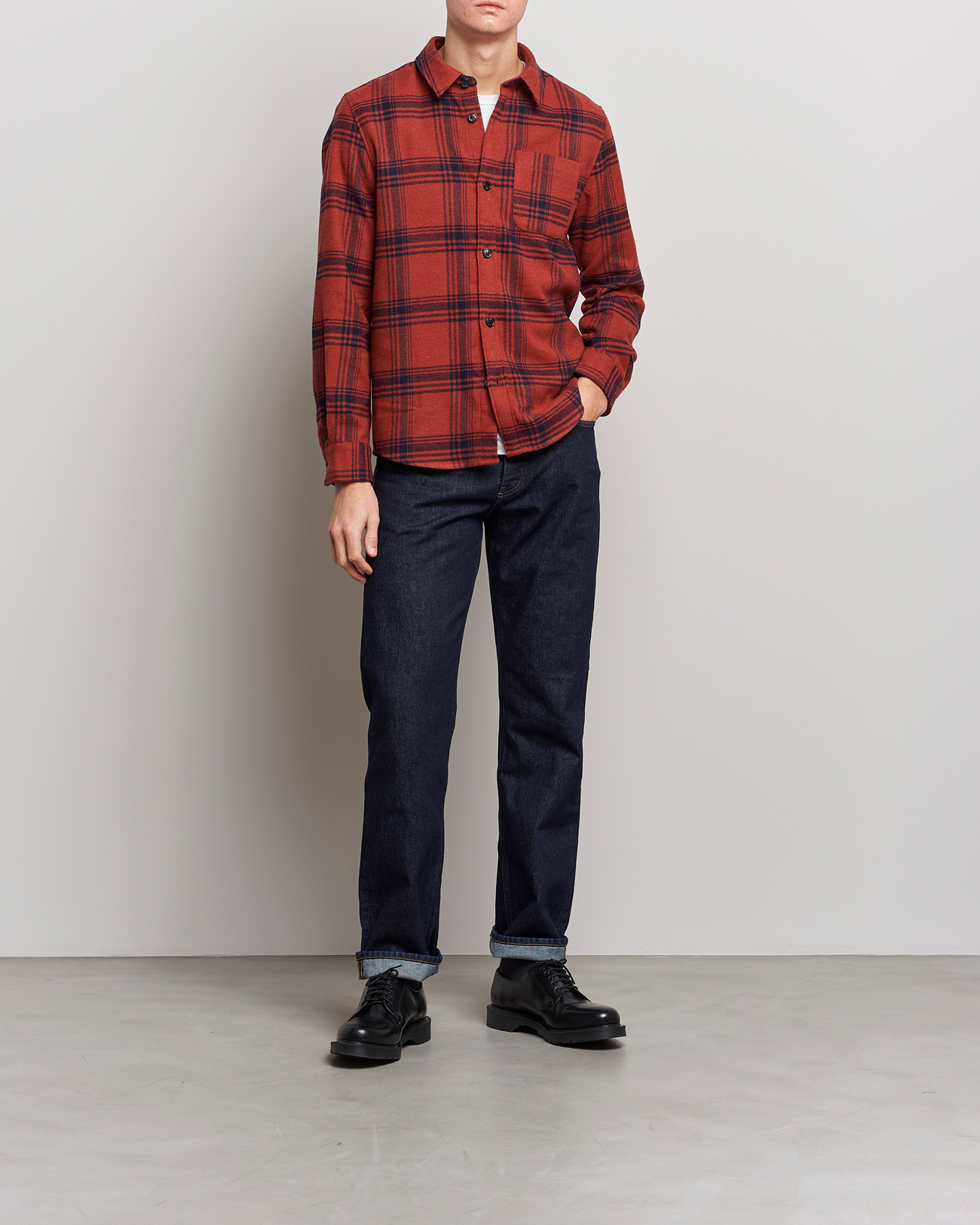 Herren | Hemden | A.P.C. | Trek Heavy Overshirt Brick Red