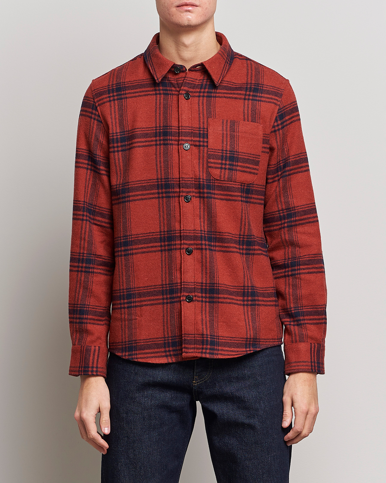 Herren | Hemden | A.P.C. | Trek Heavy Overshirt Brick Red