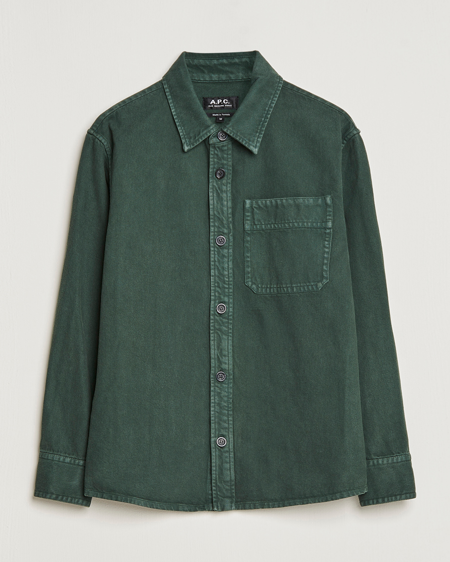 Herren | Hemden | A.P.C. | Basile Shirt Jacket Dark Green