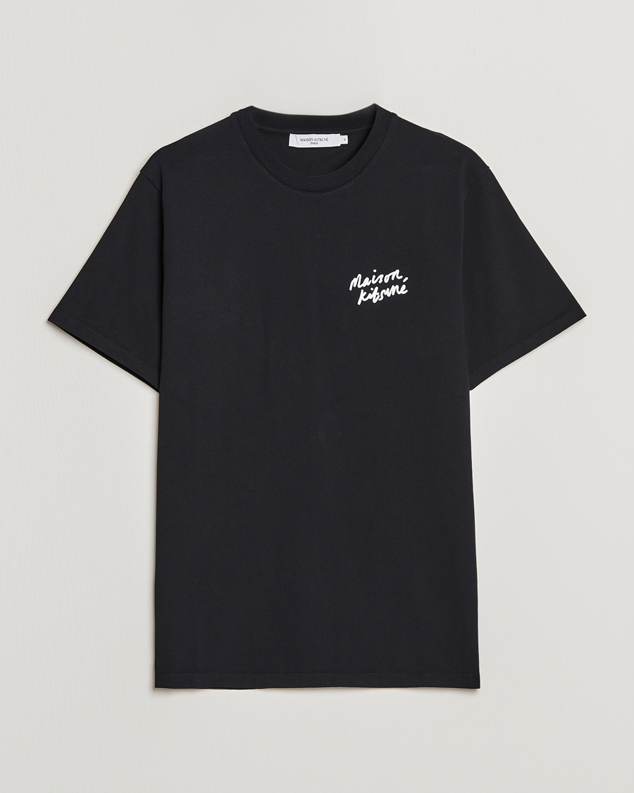 Herren | T-Shirts | Maison Kitsuné | Mini Handwriting T-Shirt Black