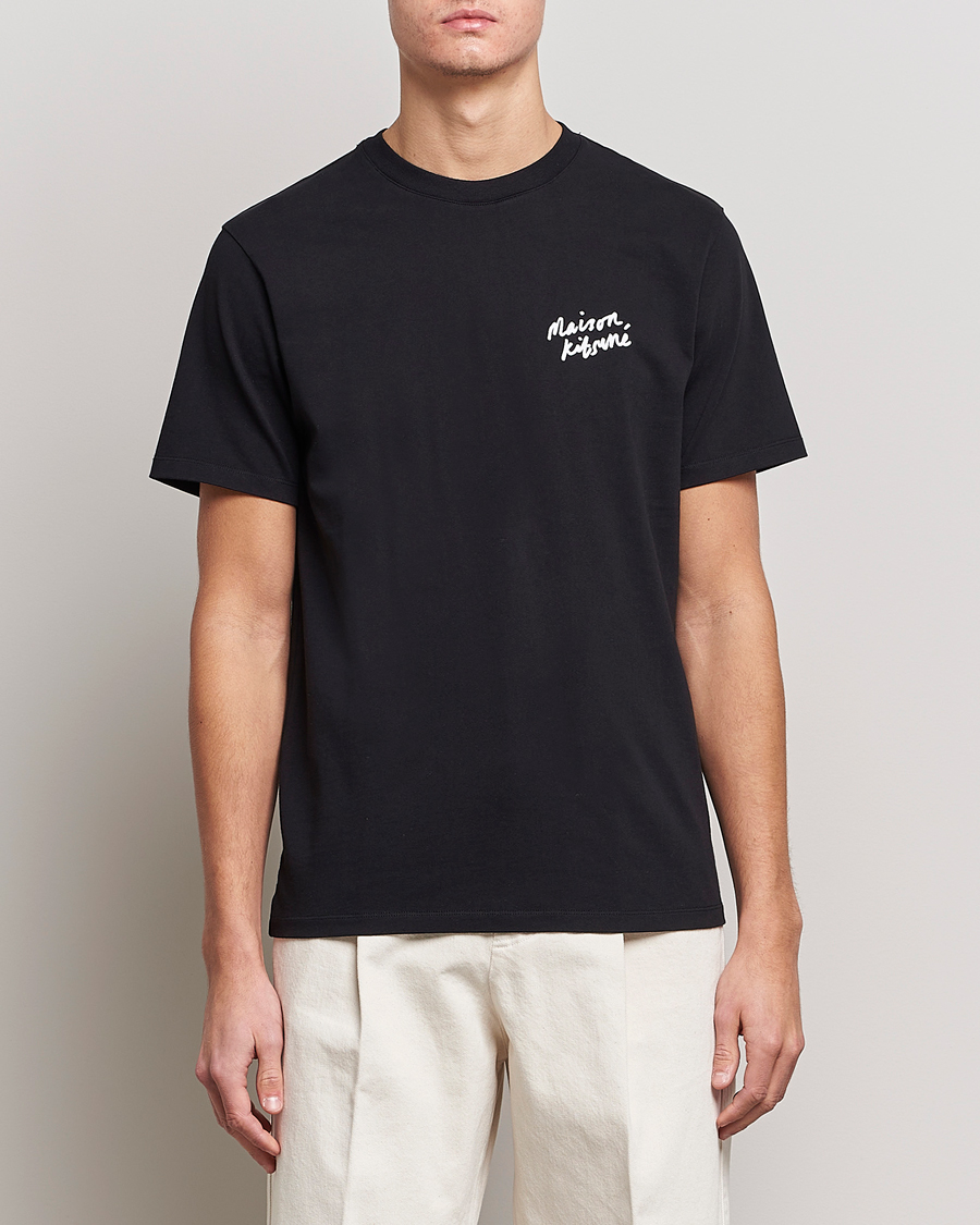 Herren | T-Shirts | Maison Kitsuné | Mini Handwriting T-Shirt Black