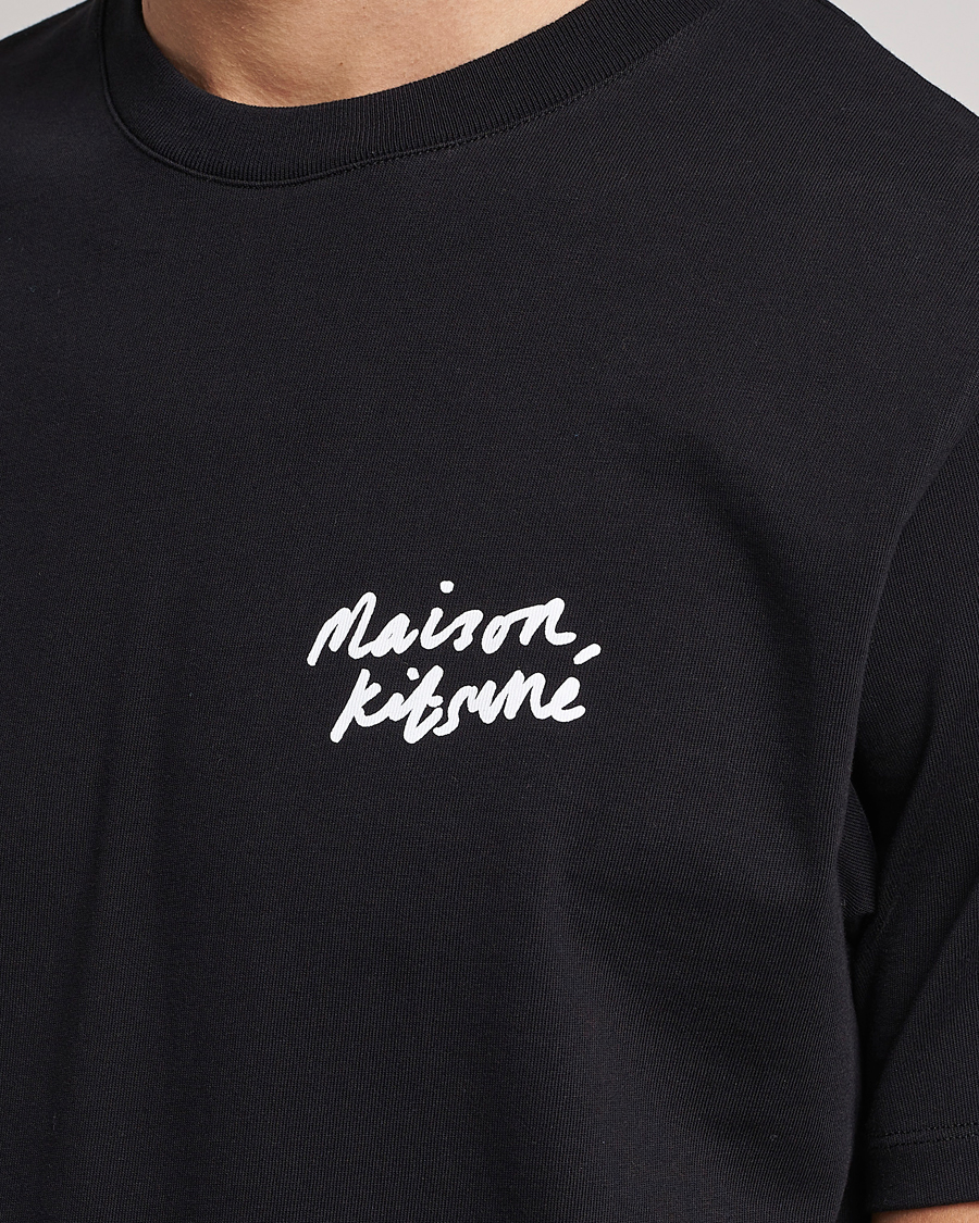 Herren | T-Shirts | Maison Kitsuné | Mini Handwriting T-Shirt Black
