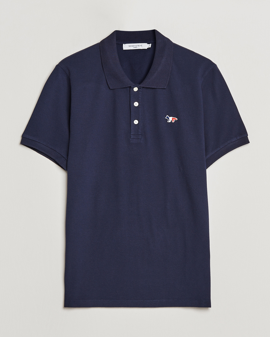 Herren | Poloshirts | Maison Kitsuné | Tricolor Fox Polo Navy