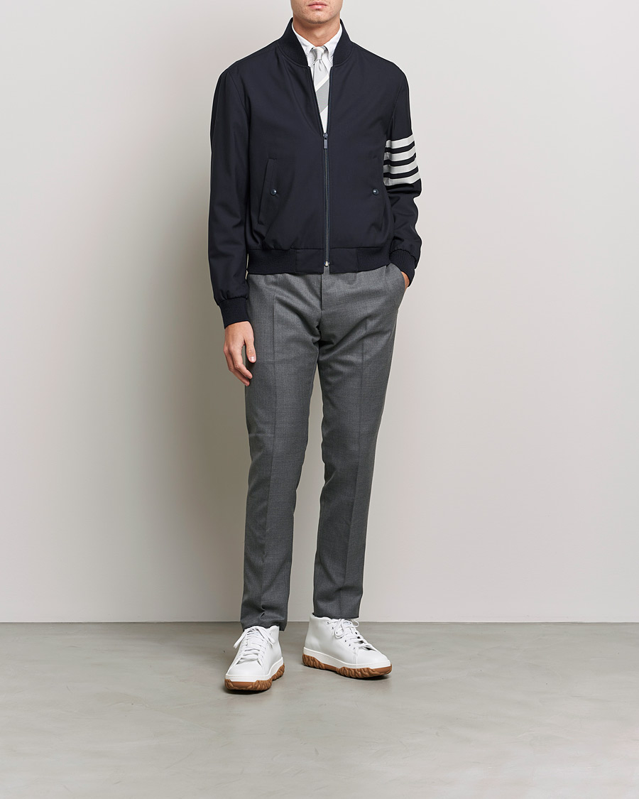 Herren | Jacken | Thom Browne | 4-Bar Blouson Jacket Navy