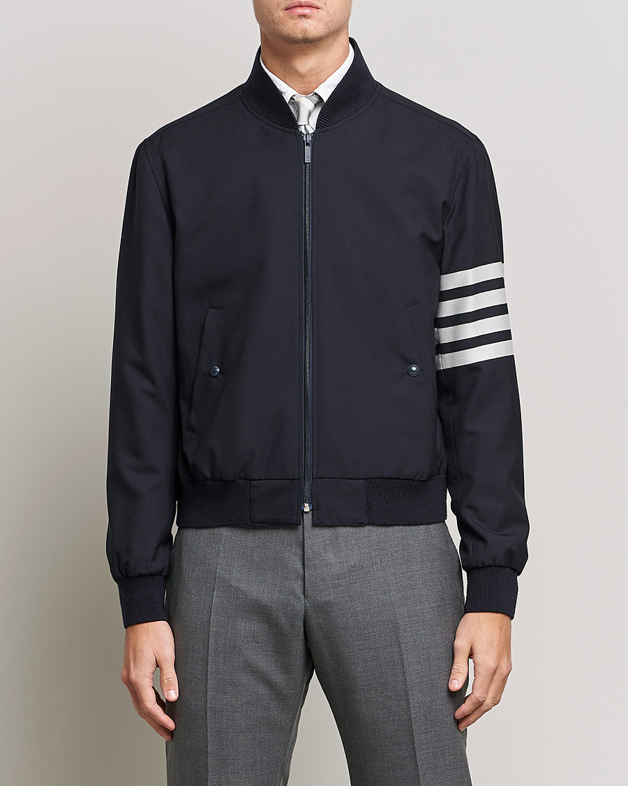 Herren | Jacken | Thom Browne | 4-Bar Blouson Jacket Navy