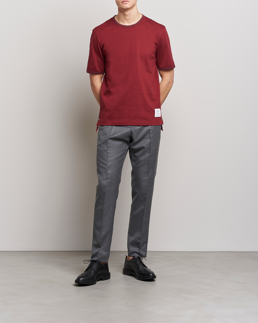 Herren | T-Shirts | Thom Browne | Jersey T-Shirt Burgundy