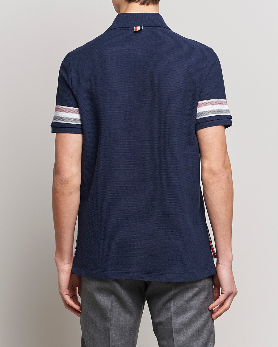Herren | Poloshirts | Thom Browne | RWB Stripe Polo Shirt Navy