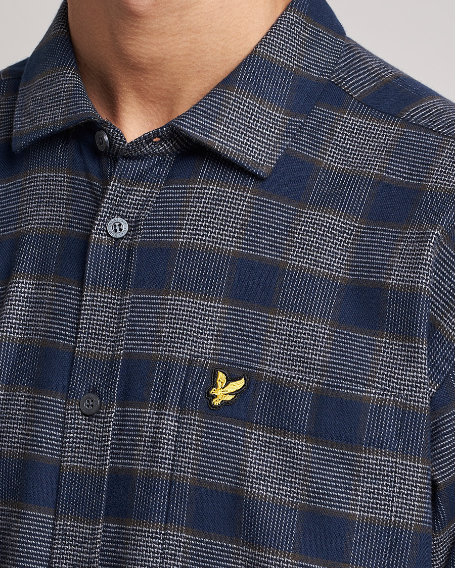 Herren | Hemden | Lyle & Scott | Checked Cotton Shirt Dark Navy