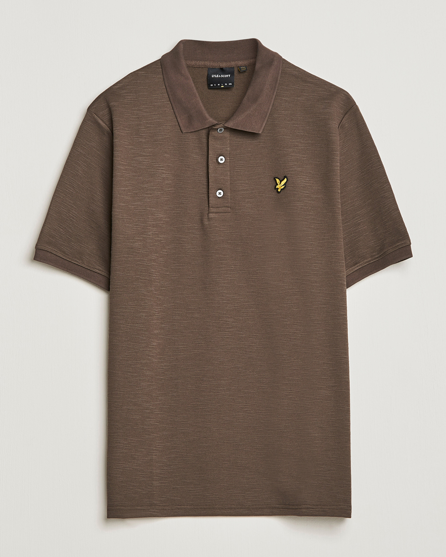 Herren | Poloshirts | Lyle & Scott | Chunky Slub Pique Polo Form Green