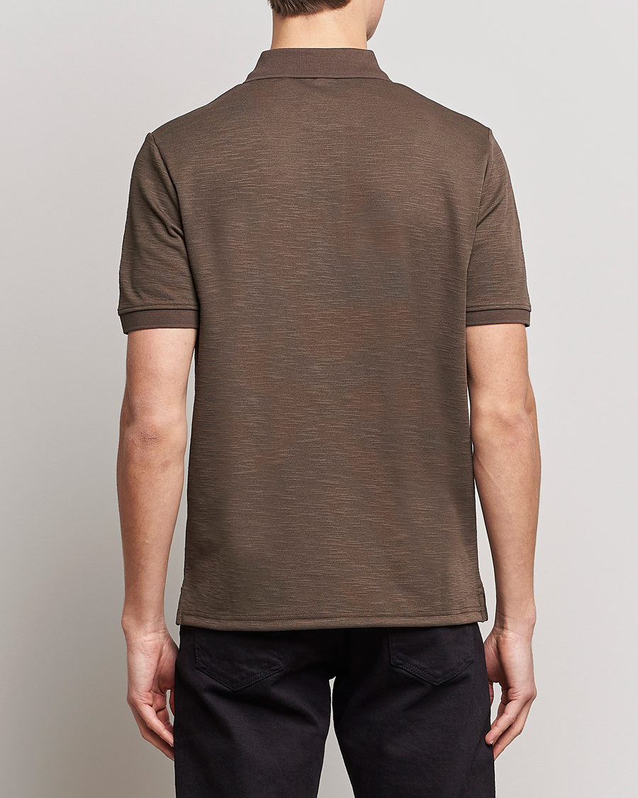 Herren | Poloshirts | Lyle & Scott | Chunky Slub Pique Polo Form Green