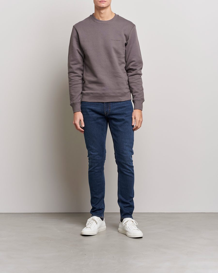 Herren | Pullover | Tiger of Sweden | Emerson Cotton Sweatshirt Ash Grey