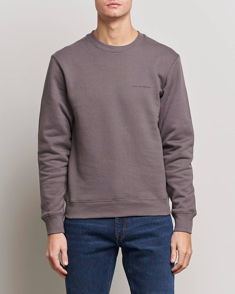 Herren | Pullover | Tiger of Sweden | Emerson Cotton Sweatshirt Ash Grey