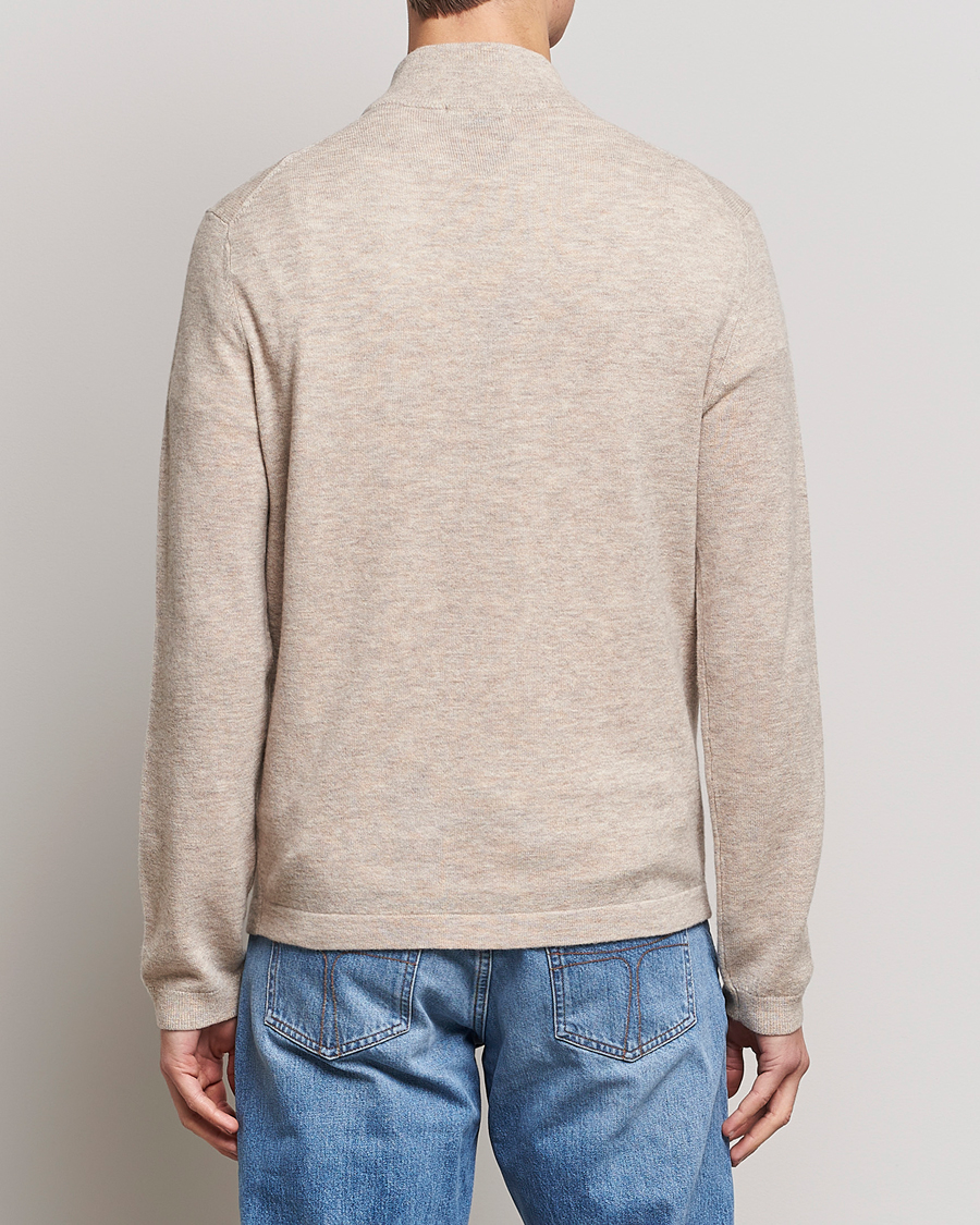 Herren | Pullover | Tiger of Sweden | Owain Merino Half Zip Sweater Dark White