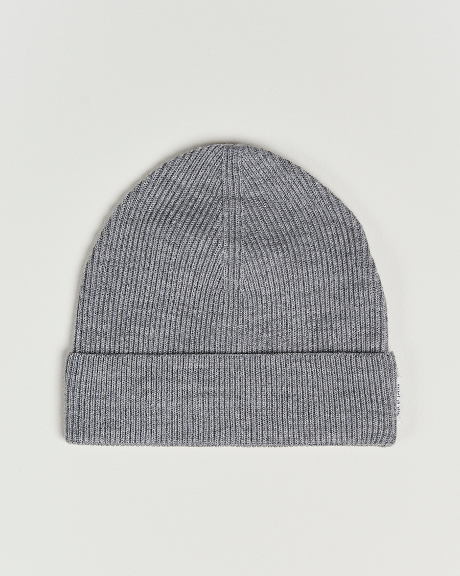 Herren | Tiger of Sweden Hedqvist Merino Wool Beanie Grey Melange | Tiger of Sweden | Hedqvist Merino Wool Beanie Grey Melange