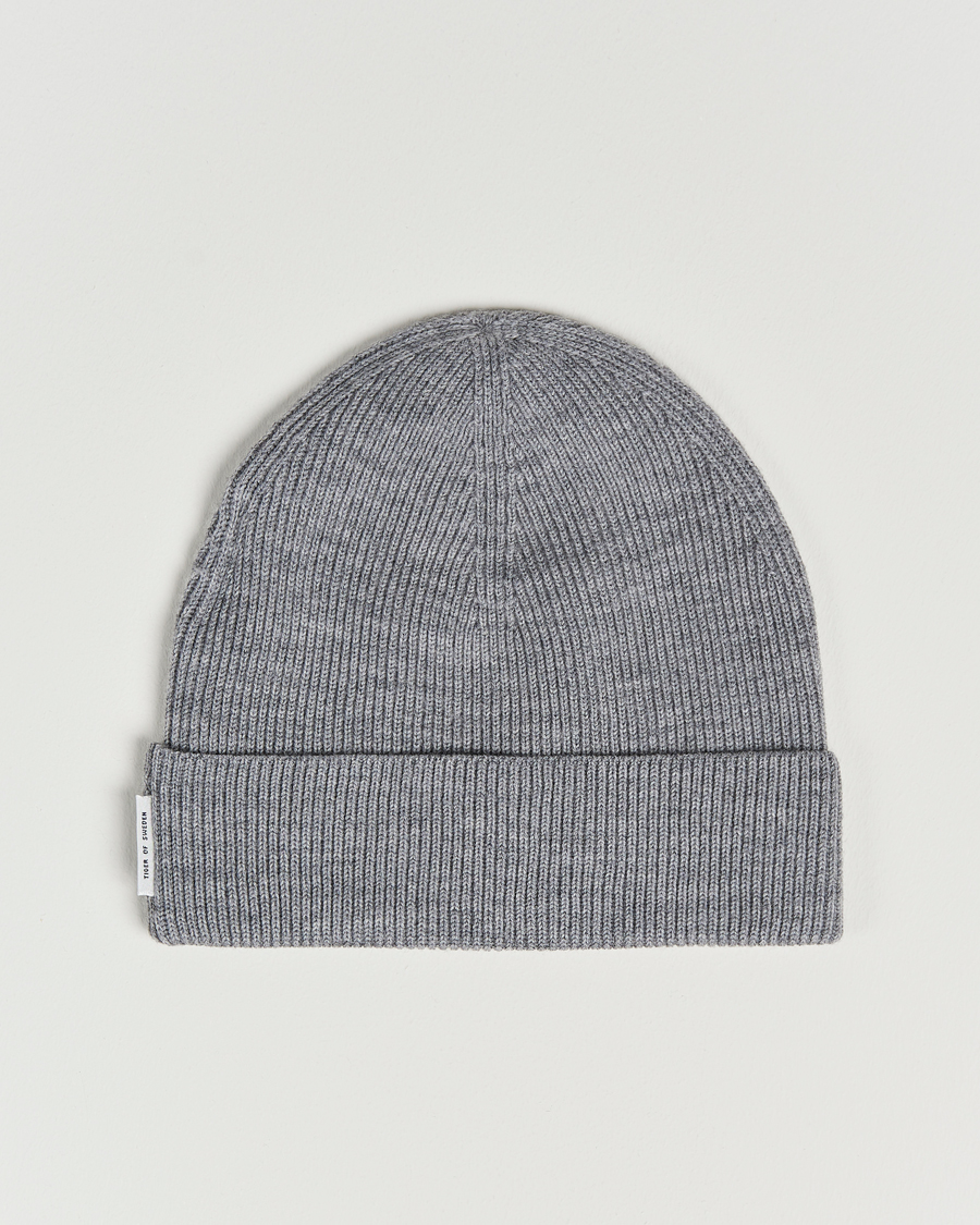 Herren | Tiger of Sweden Hedqvist Merino Wool Beanie Grey Melange | Tiger of Sweden | Hedqvist Merino Wool Beanie Grey Melange
