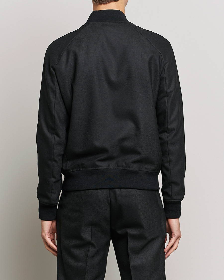 Herren | Jacken | J.Lindeberg | Thom Bomber Wool Twill Jacket Black