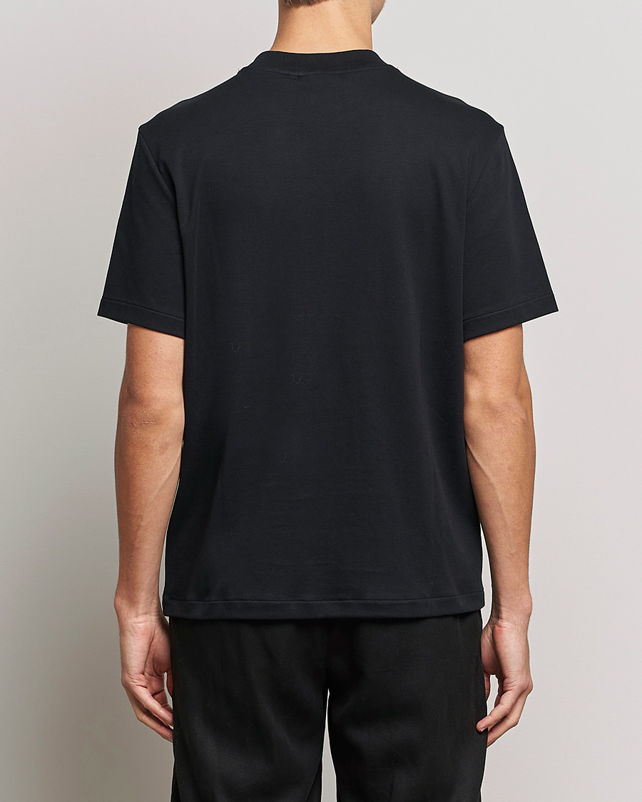Herren | T-Shirts | J.Lindeberg | Adnan Patch Mock Neck Tee Black