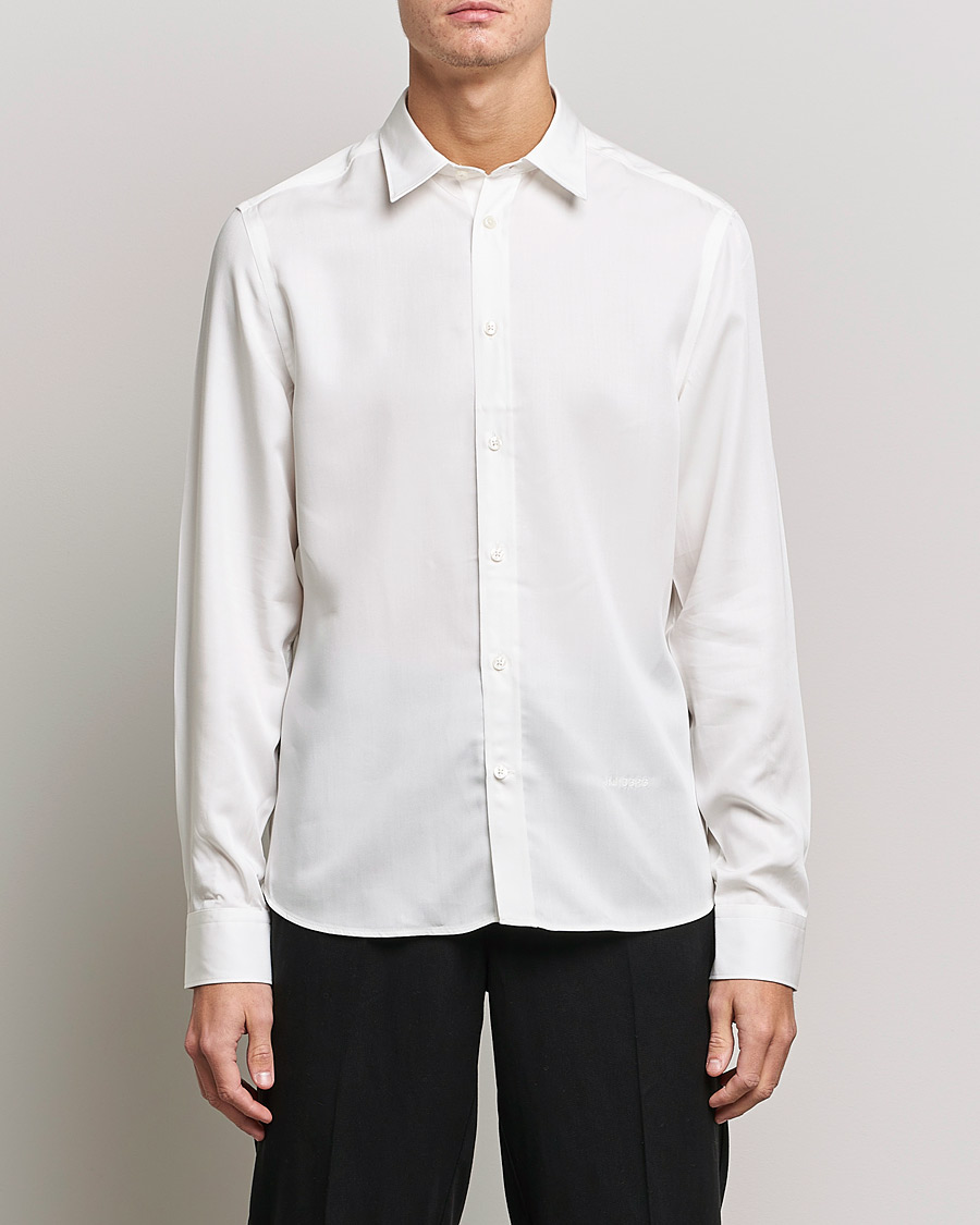 Herren | Hemden | J.Lindeberg | Slim Fit Tencel Shirt Cloud White