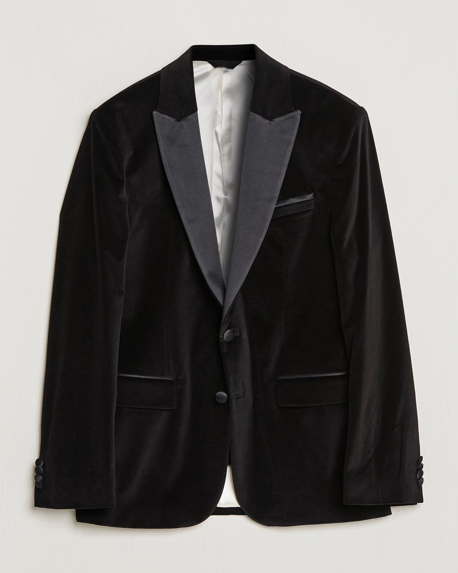 Herren | Sakkos | J.Lindeberg | Lenny Velvet Blazer Black