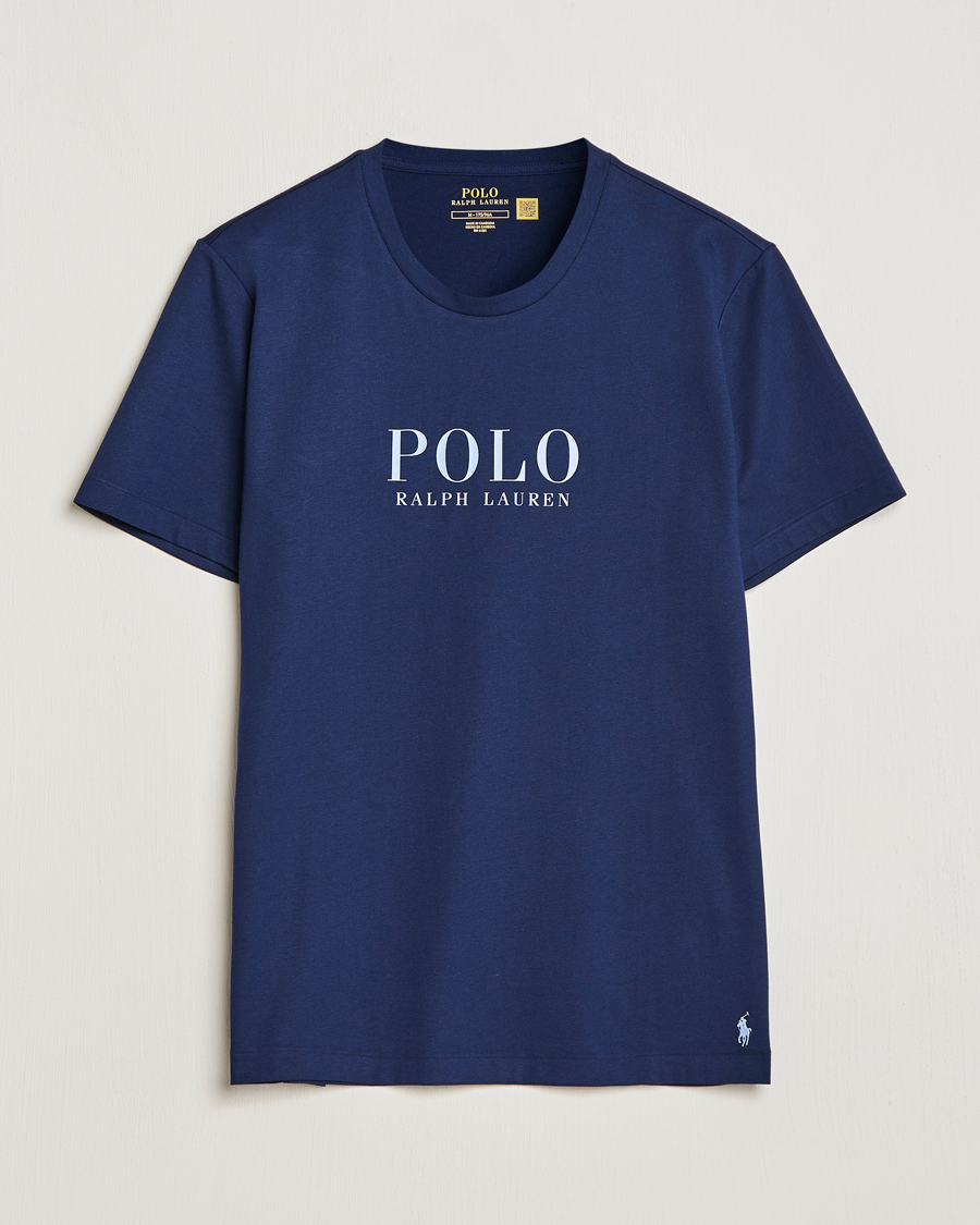 Herren | T-Shirts | Polo Ralph Lauren | Cotton Logo Crew Neck T-Shirt Navy