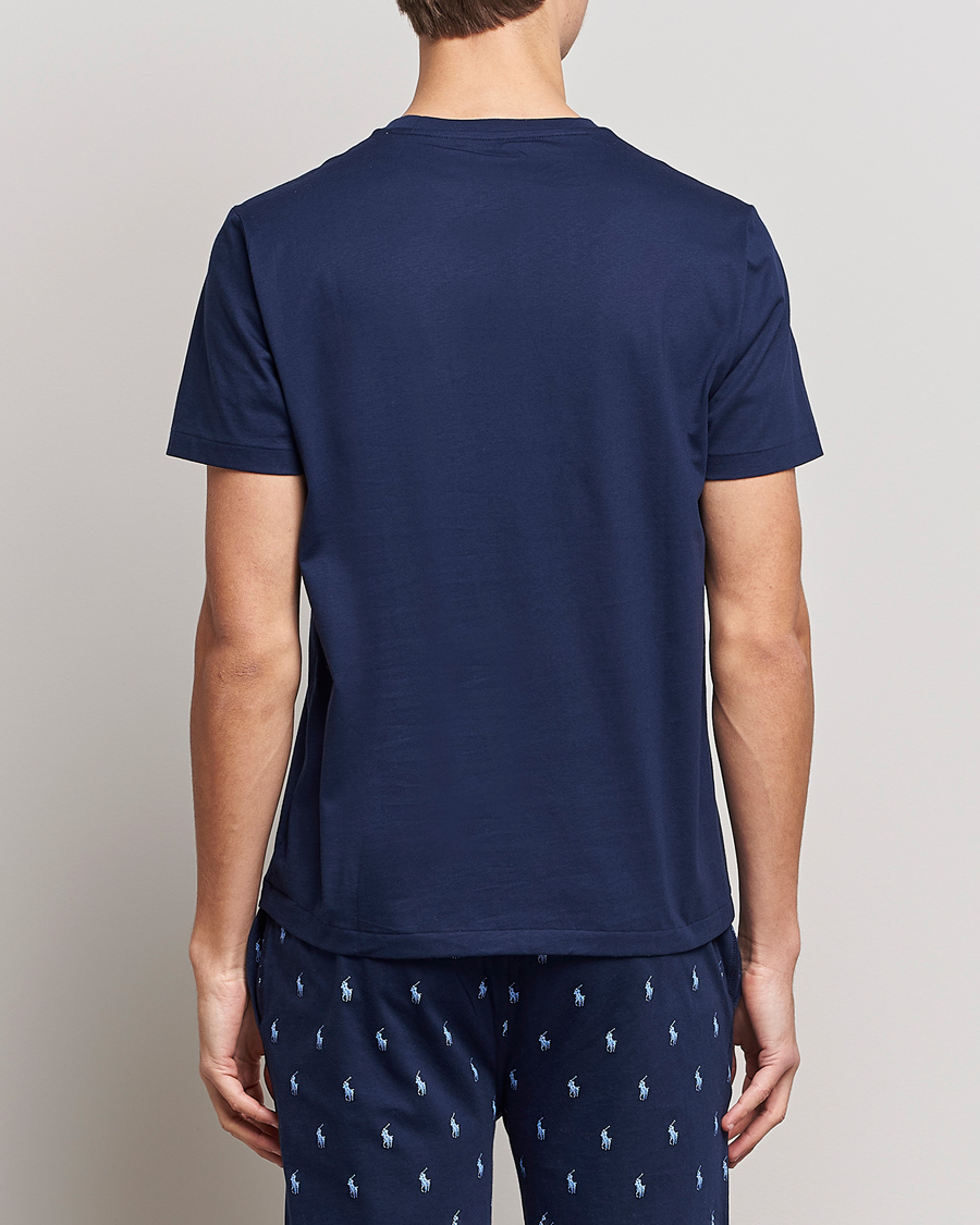 Herren | T-Shirts | Polo Ralph Lauren | Cotton Logo Crew Neck T-Shirt Navy