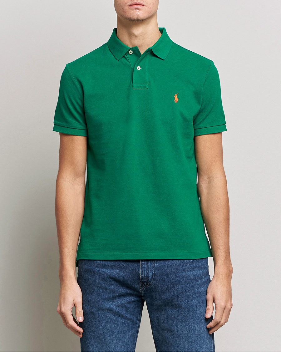 Herren | Poloshirts | Polo Ralph Lauren | Custom Slim Fit Polo Primary Green